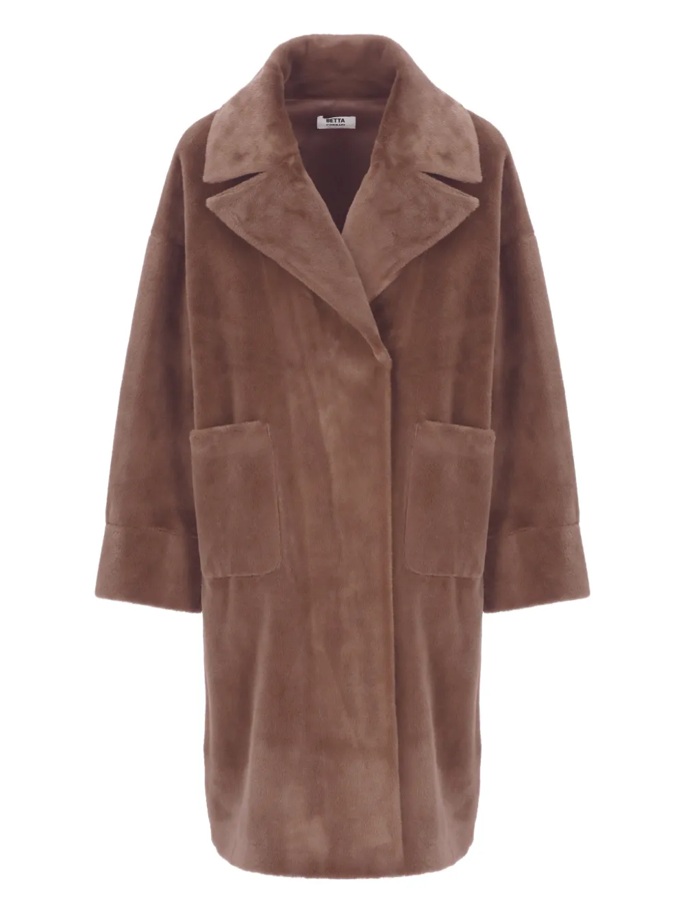 Двубортное пальто из искусственного меха Betta Corradi, коричневый
Двубортное пальто из искусственного меха Betta Corradi, коричневый