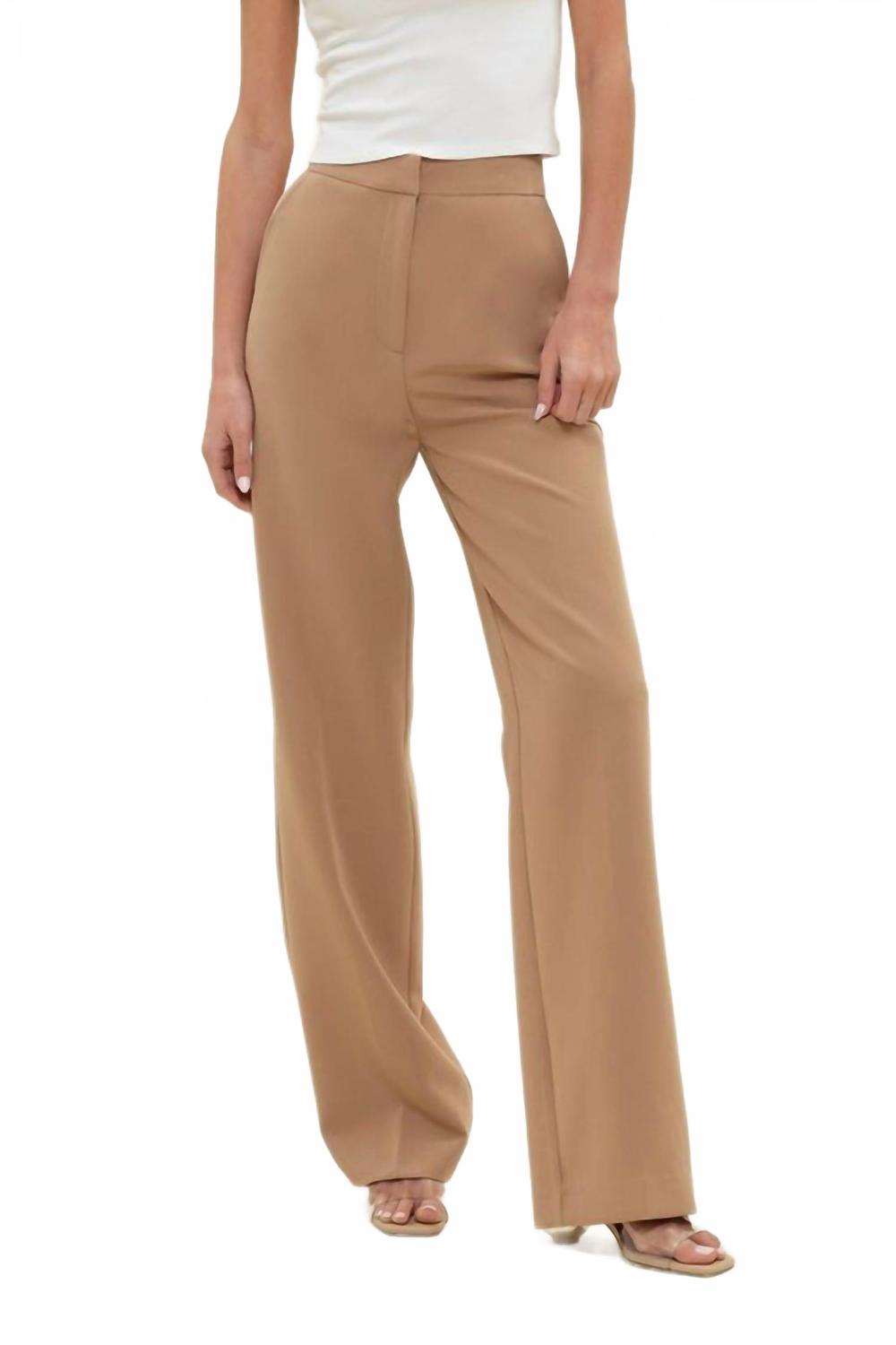 Высокие брюки с прямыми штанинами в верблюжьем цвете Blu Pepper, коричневый
Высокие брюки с прямыми штанинами в верблюжьем цвете Blu Pepper, коричневый
