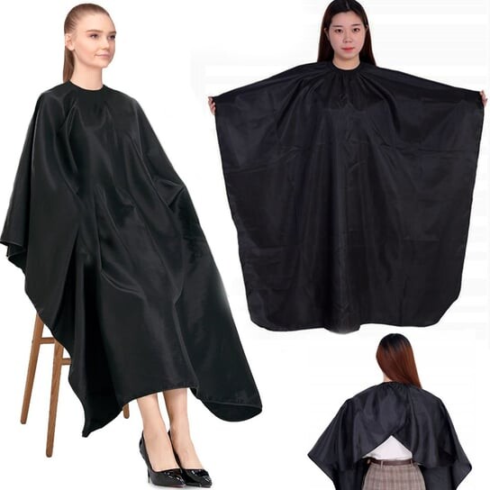 Накидка парикмахерская для салона, фартук, большая, черная, inna
Накидка парикмахерская для салона, фартук, большая, черная, inna