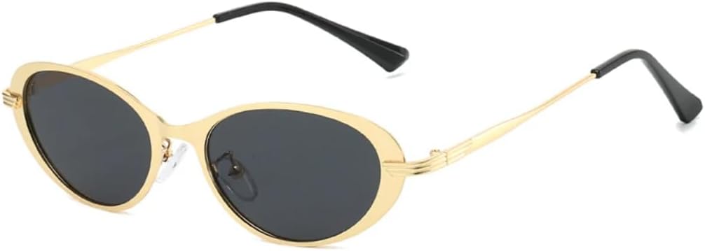 Винтажные овальные солнцезащитные очки для женщин в стиле панк, защита от УФ-излучения UV400, модные очки для мужчин, прозрачные линзы, металлическая оправа TVTBBVV, Golden Grey
Винтажные овальные солнцезащитные очки для женщин в стиле панк, защита от УФ-излучения UV400, модные очки для мужчин, прозрачные линзы, металлическая оправа TVTBBVV, Golden Grey