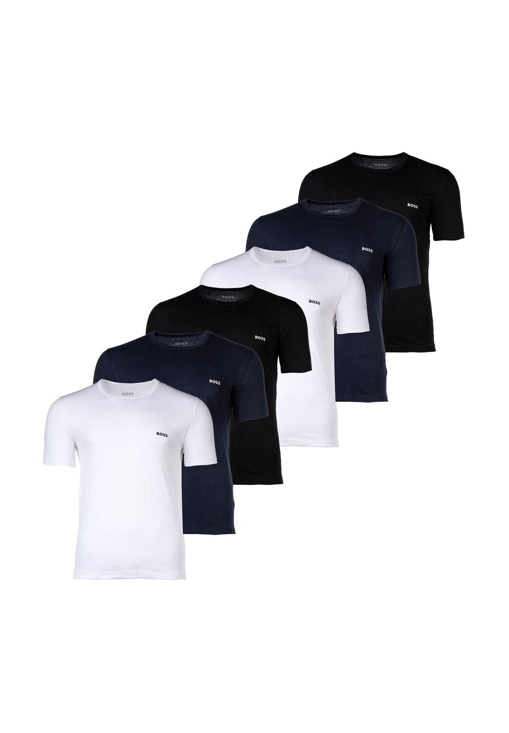 Футболка мужская, 6 шт. в упаковке - RN Classic, круглый вырез, короткий рукав, хлопок, однотонная BOSS, цвет Schwarz Blau
Футболка мужская, 6 шт. в упаковке - RN Classic, круглый вырез, короткий рукав, хлопок, однотонная BOSS, цвет Schwarz Blau