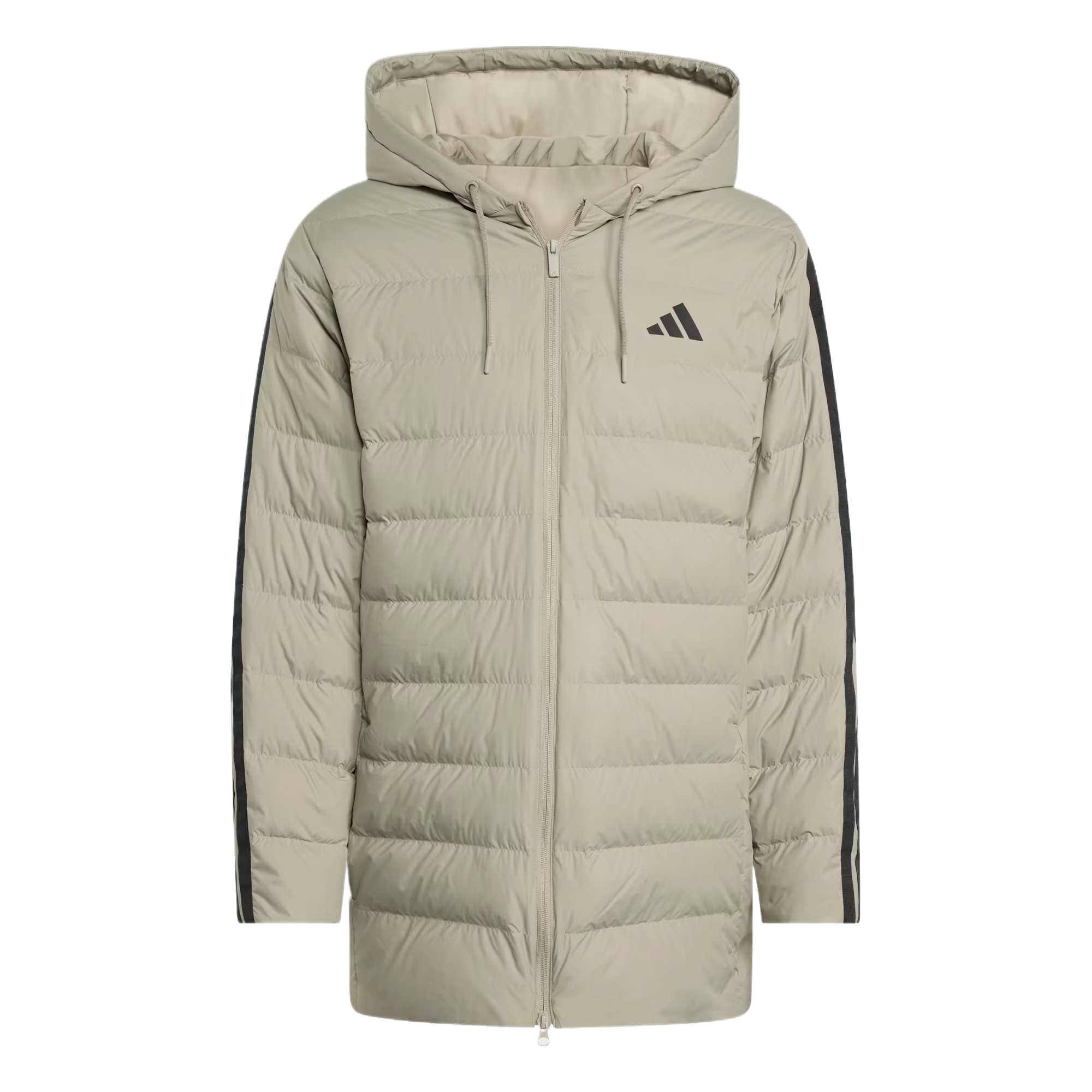 С AdiClub Essentials Climawarm 3 Stripes Light Down Hooded Parka Adidas, хаки
С AdiClub Essentials Climawarm 3 Stripes Light Down Hooded Parka Adidas, хаки