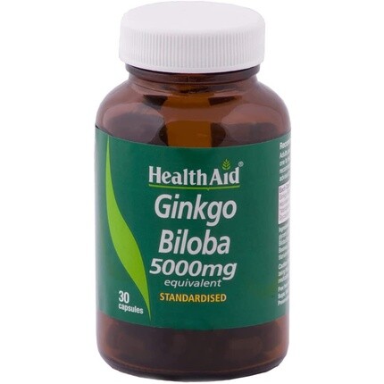 Экстракт гинкго билоба 5000 мг 30 капсул, Healthaid
Экстракт гинкго билоба 5000 мг 30 капсул, Healthaid