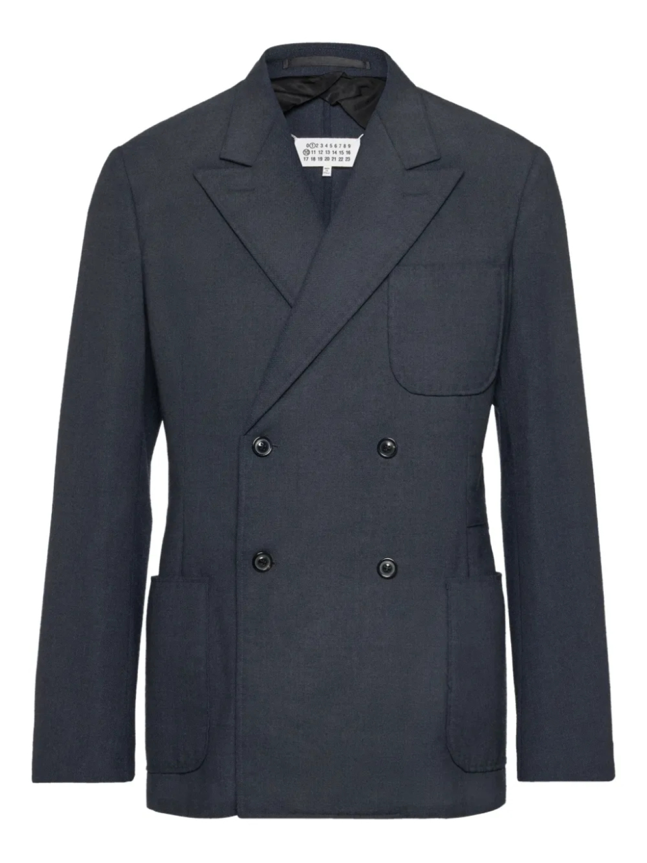 Maison Margiela двубортная куртка с накладными карманами, серый
Maison Margiela двубортная куртка с накладными карманами, серый