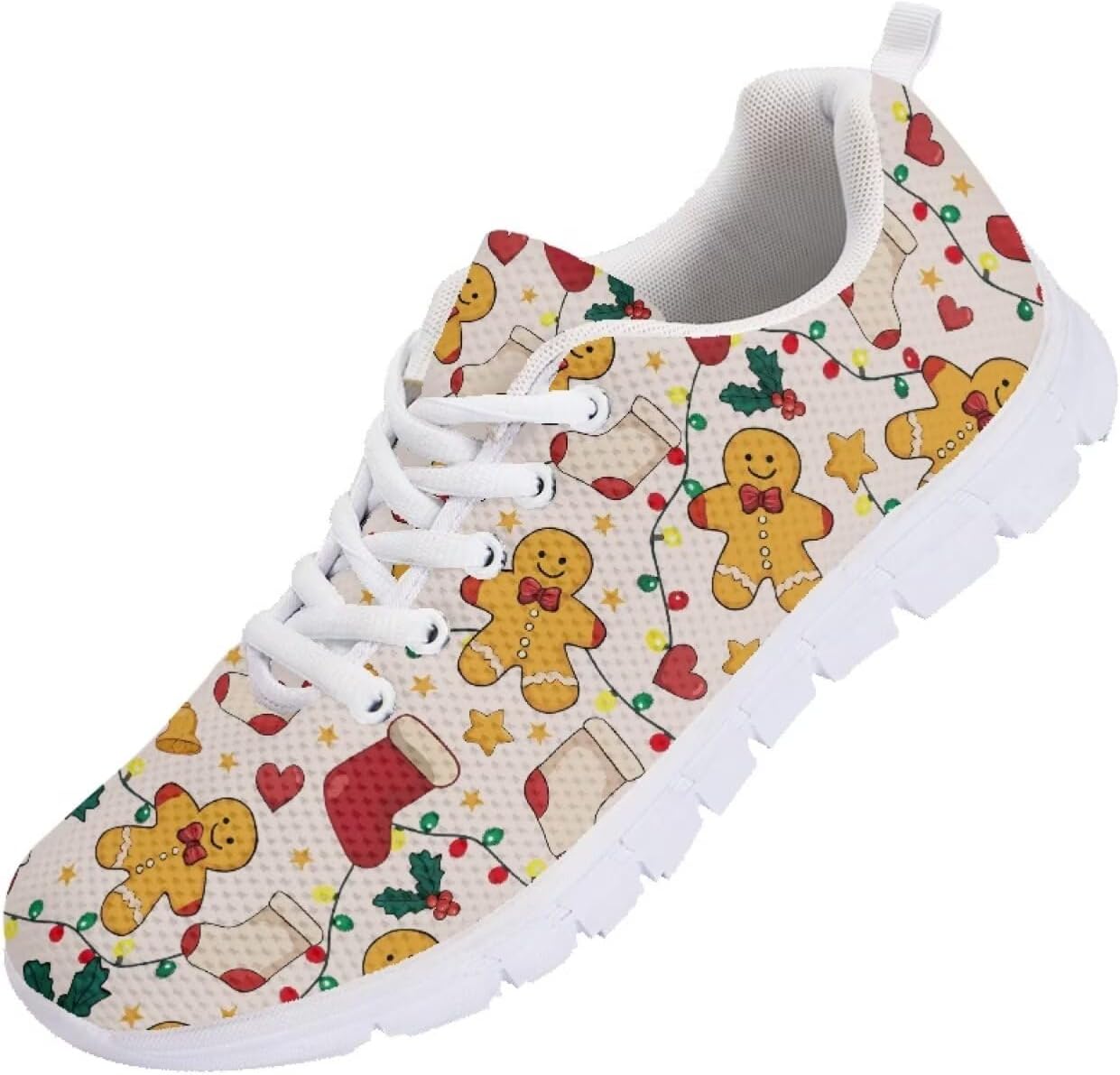 Кроссовки Forchrinse для мужчин и женщин, комфортные, на шнуровке, для ходьбы и спорта, легкие спортивные ботинки, Christmas Gingerbread Man
Кроссовки Forchrinse для мужчин и женщин, комфортные, на шнуровке, для ходьбы и спорта, легкие спортивные ботинки, Christmas Gingerbread Man