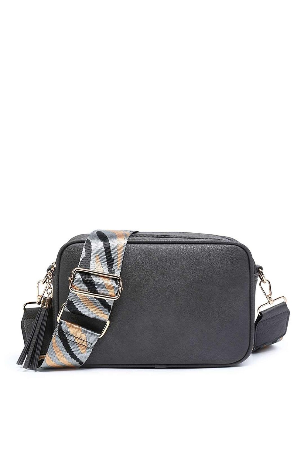 Сумка через плечо с двойными кисточками на молнии и широким ремешком из парусины Kitise, серый
Сумка через плечо с двойными кисточками на молнии и широким ремешком из парусины Kitise, серый