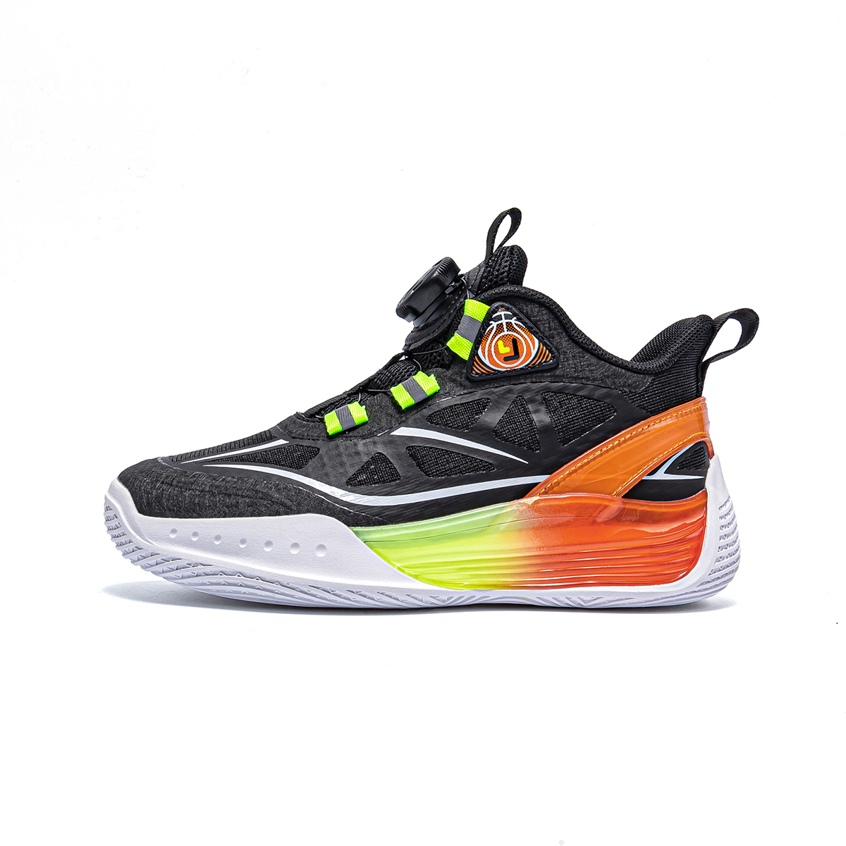 Дышащие детские кроссовки средней высоты для бега Yonggao people, черный/зеленый 
Дышащие детские кроссовки средней высоты для бега Yonggao people, черный/зеленый