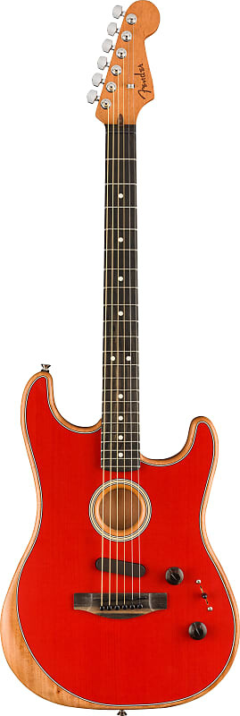 Акустическая гитара Fender American Acoustasonic Stratocaster Dakota Red - US201829-4.87 lbs