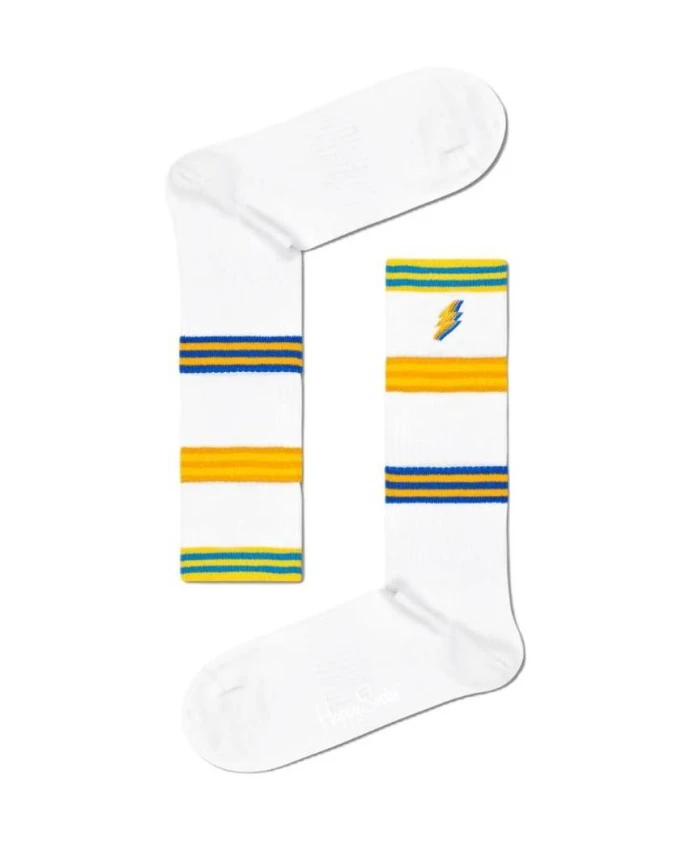 Полосатые носки с изображением молнии Happy Socks, белый
Полосатые носки с изображением молнии Happy Socks, белый
