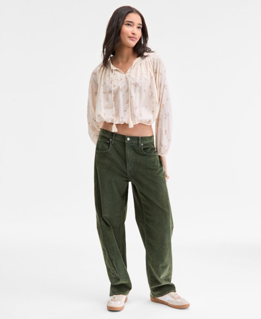 Женские джинсы средней посадки с широкими штанинами Lucky Brand, Dirty Olives
Женские джинсы средней посадки с широкими штанинами Lucky Brand, Dirty Olives