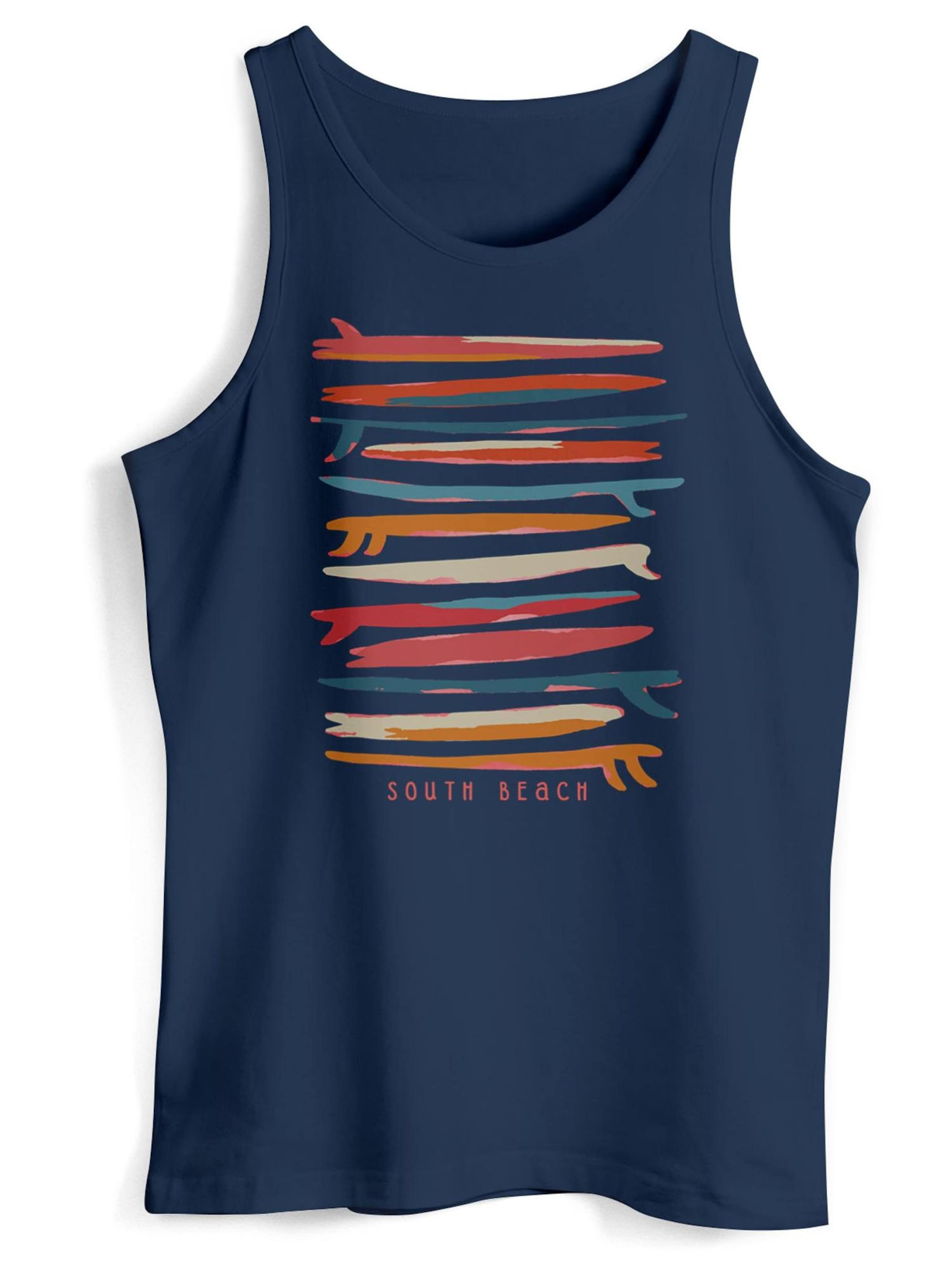 Neverless Футболка 'Surf Boards South' в цвете Navy
Neverless Футболка 'Surf Boards South' в цвете Navy