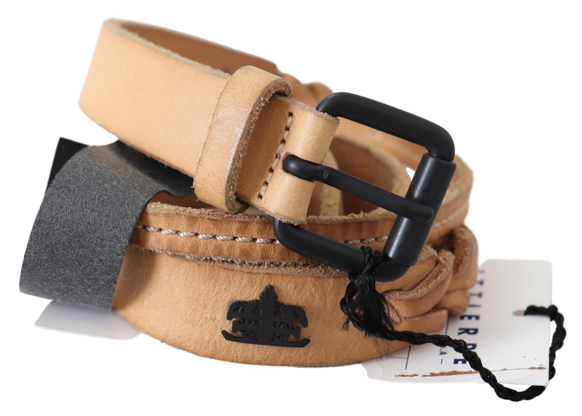 Элегантный коричневый кожаный модный ремень Ermanno Scervino
Элегантный коричневый кожаный модный ремень Ermanno Scervino