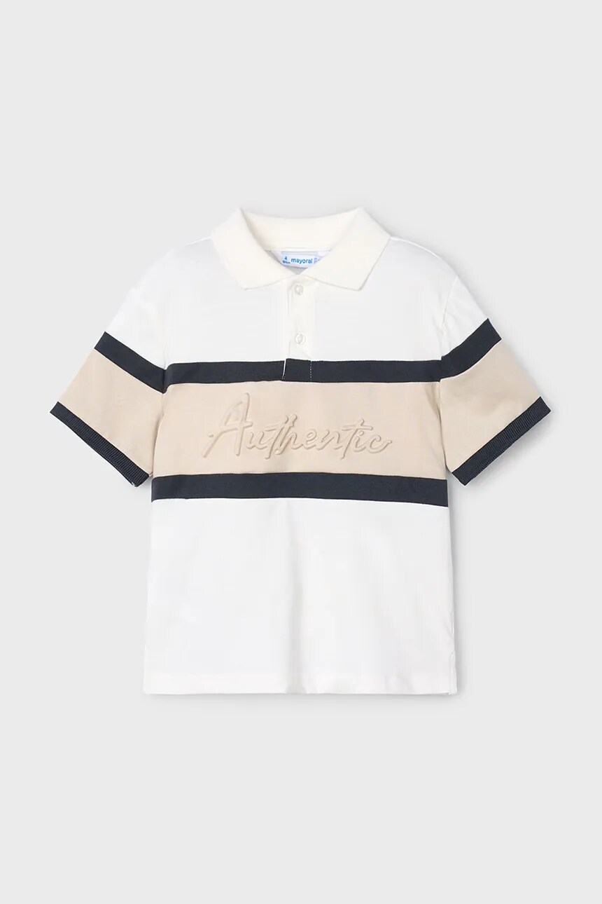 Детское хлопковое поло Mayoral, бежевый
Детское хлопковое поло Mayoral, бежевый
