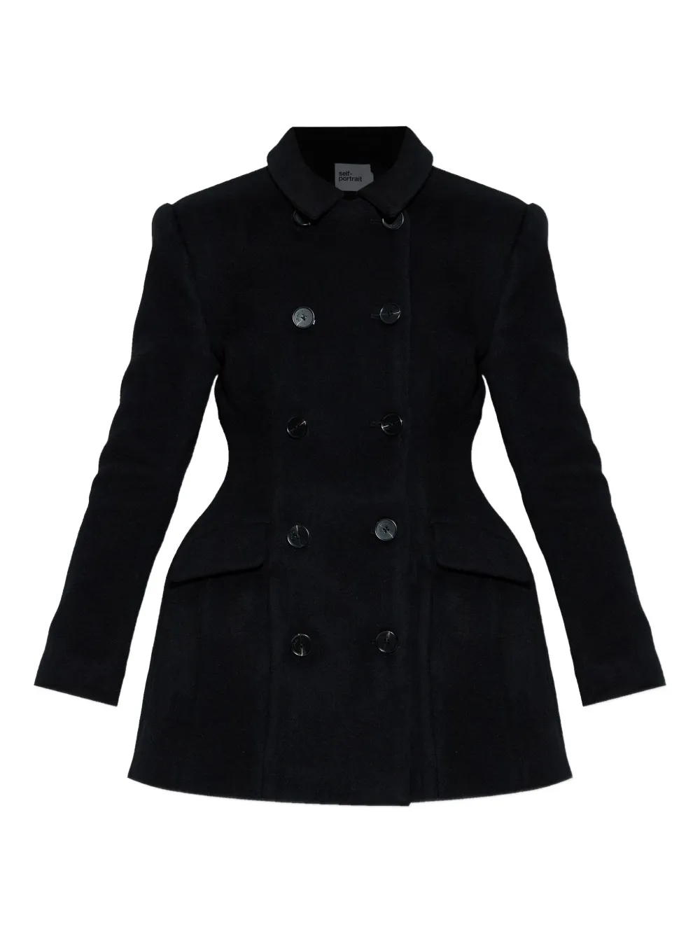 Двубортное пальто Self-Portrait, черный
Двубортное пальто Self-Portrait, черный