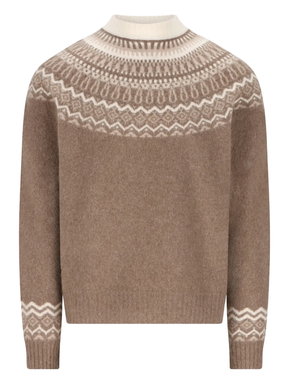 Свитер с геометричным узором TOD'S, коричневый
Свитер с геометричным узором TOD'S, коричневый