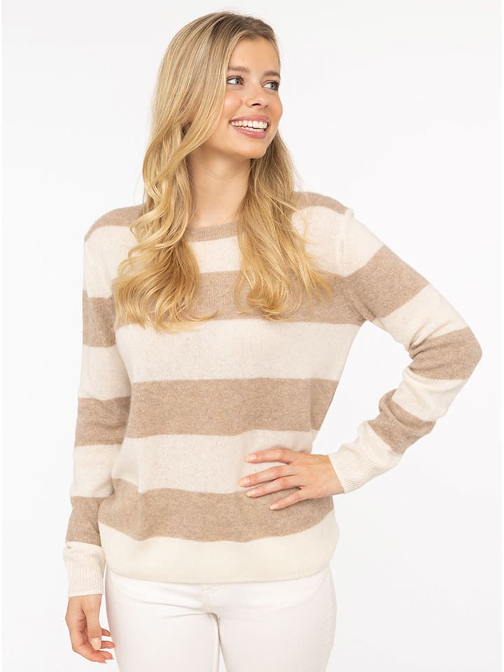 Кашемировый свитер бежево-кремового цвета Zwillingsherz
Кашемировый свитер бежево-кремового цвета Zwillingsherz