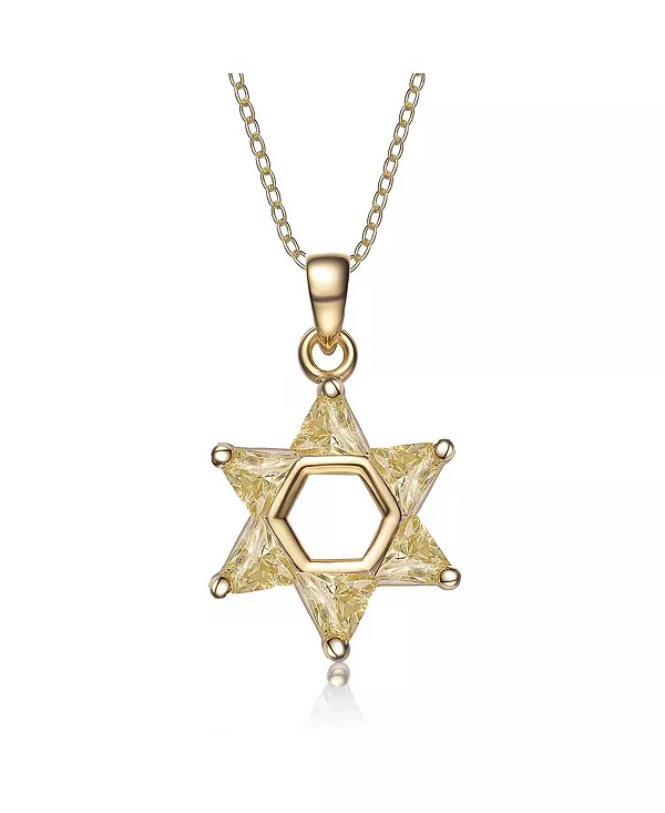 Серебряное ожерелье с кубическим цирконием в форме маленькой звезды Давида Genevive, gold
Серебряное ожерелье с кубическим цирконием в форме маленькой звезды Давида Genevive, gold