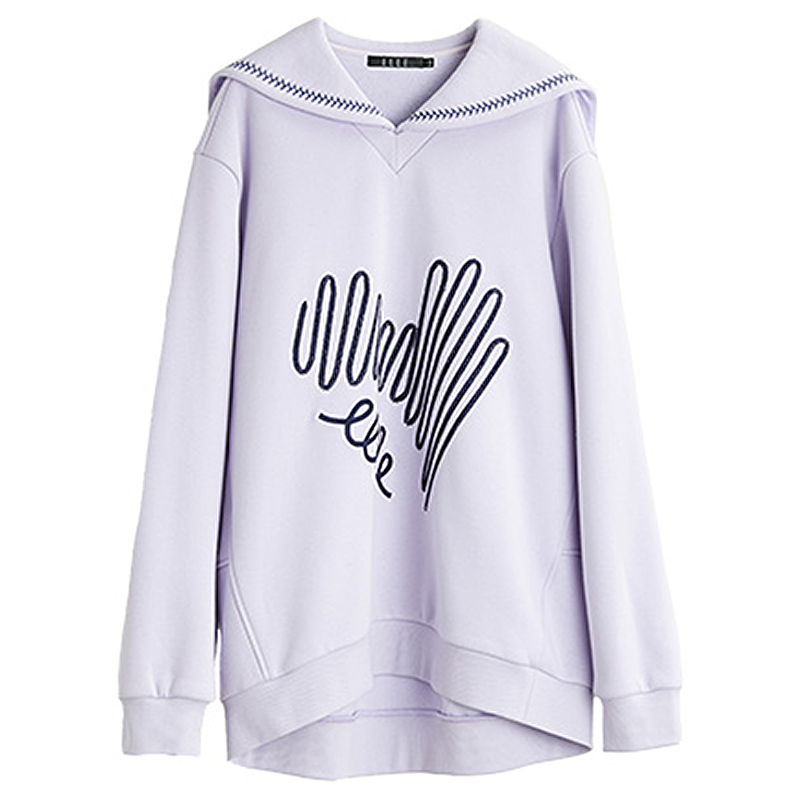 Свитшот Women's Lapel Moderate Regular ELLE, фиолетовый
Свитшот Women's Lapel Moderate Regular ELLE, фиолетовый