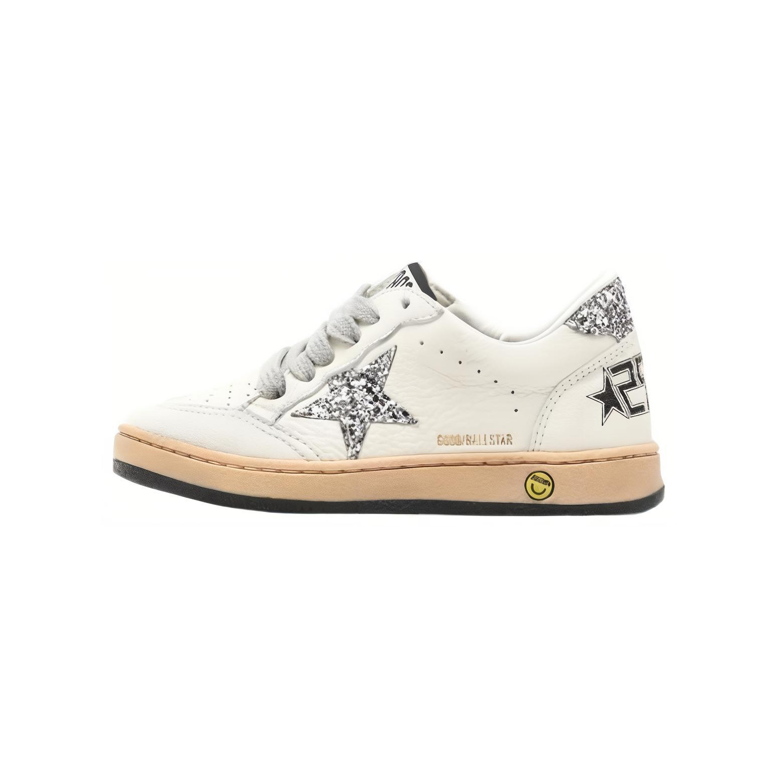 Детские кожаные кроссовки Ball Star Golden Goose, белый серый
Детские кожаные кроссовки Ball Star Golden Goose, белый серый