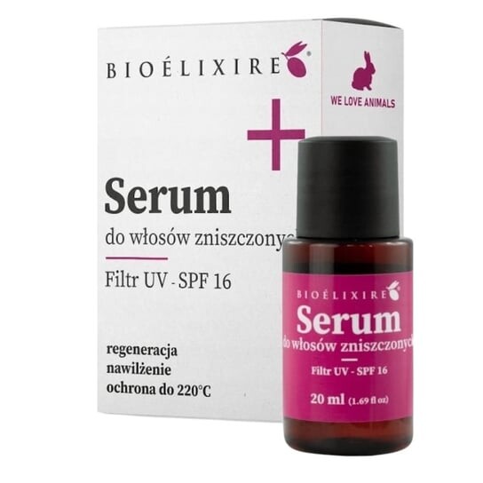 Сыворотка для поврежденных волос с фильтром SPF16, 20 мл Bioelixire
Сыворотка для поврежденных волос с фильтром SPF16, 20 мл Bioelixire