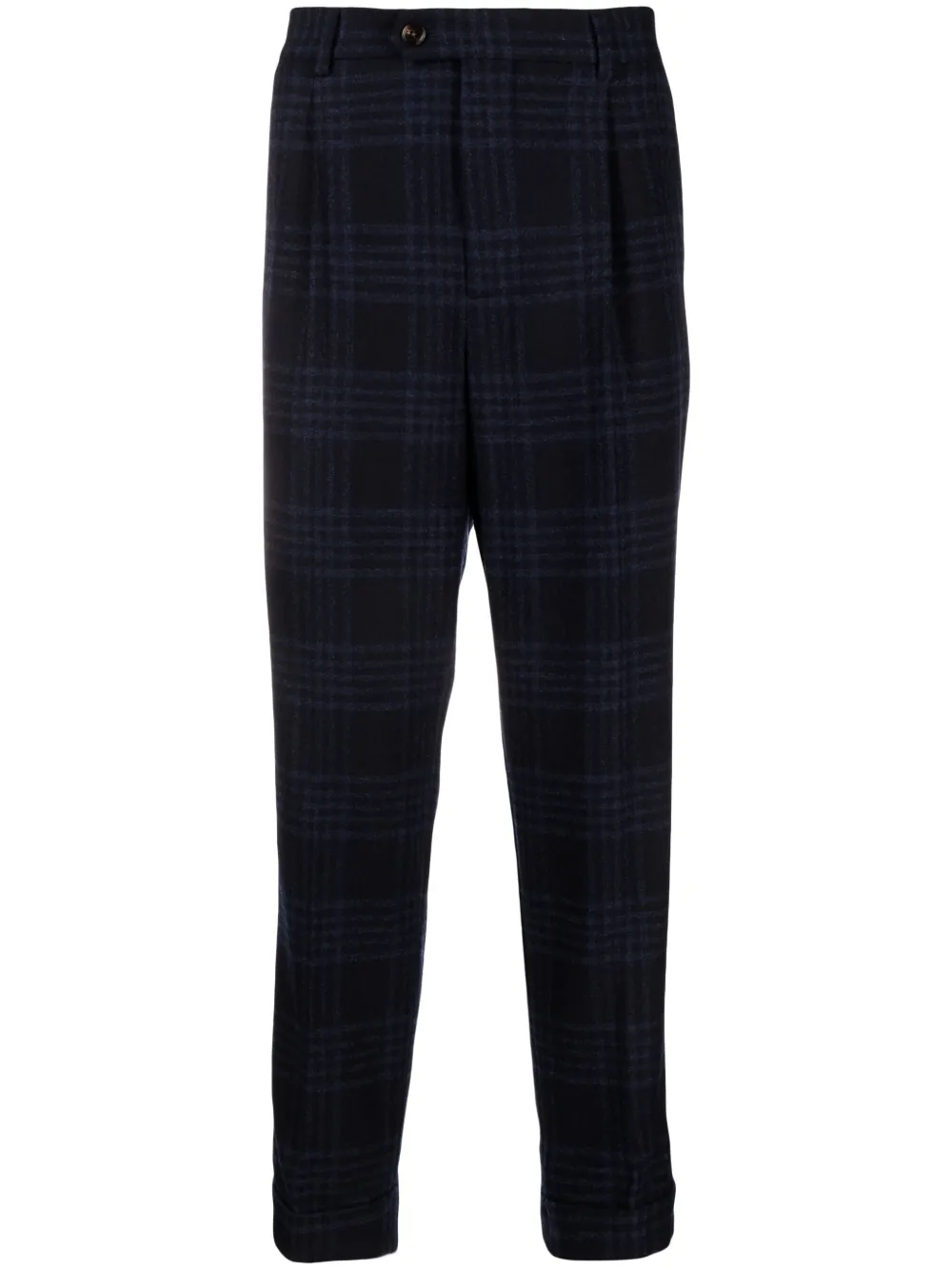 Брюки в клетку глен Brunello Cucinelli, синий 
Брюки в клетку глен Brunello Cucinelli, синий