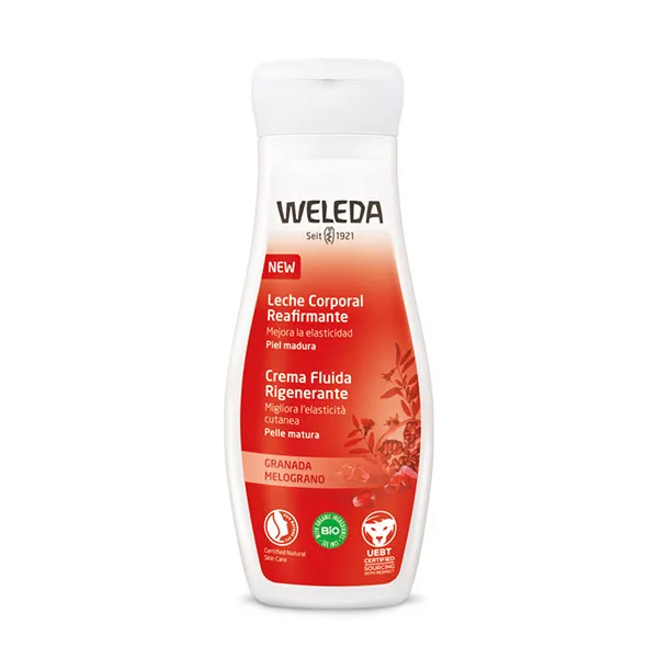 Интенсивное увлажнение, предотвращает старение и укрепляет Leche Corporal Regeneradora De Granada Weleda, 200 ml
Интенсивное увлажнение, предотвращает старение и укрепляет Leche Corporal Regeneradora De Granada Weleda, 200 ml