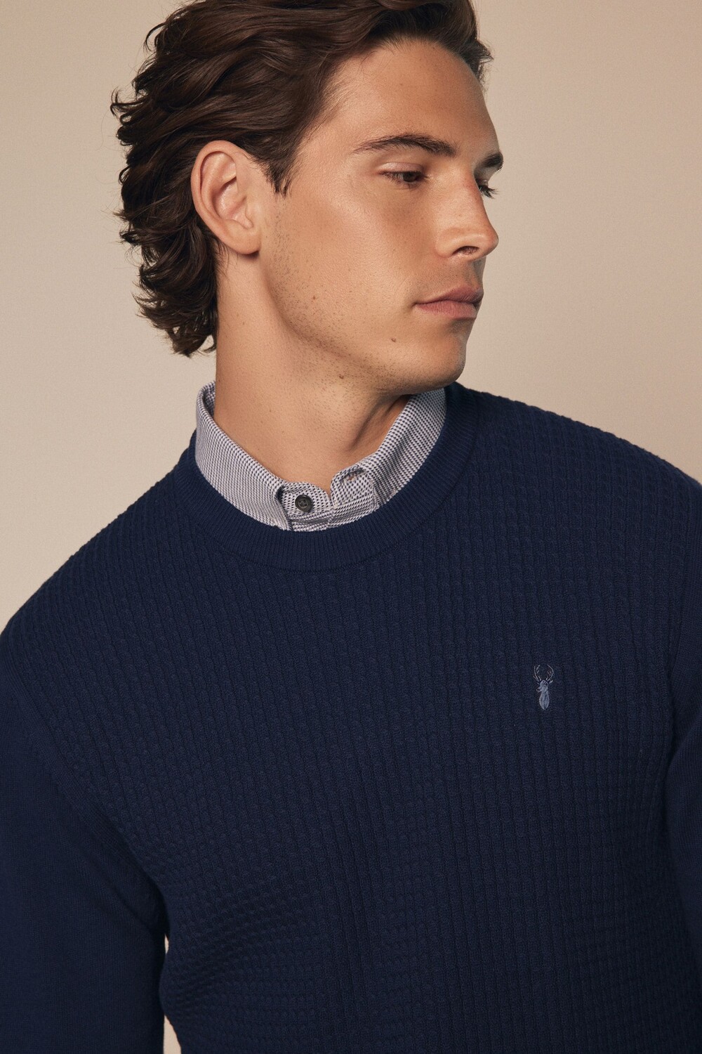 Обычная имитация джемпера рубашки Next, синий
Обычная имитация джемпера рубашки Next, синий