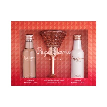 Набор из 3 предметов для нее: Edp 30 мл, лосьон для тела 50 мл, гель для душа 50 мл, Pepe Jeans
Набор из 3 предметов для нее: Edp 30 мл, лосьон для тела 50 мл, гель для душа 50 мл, Pepe Jeans