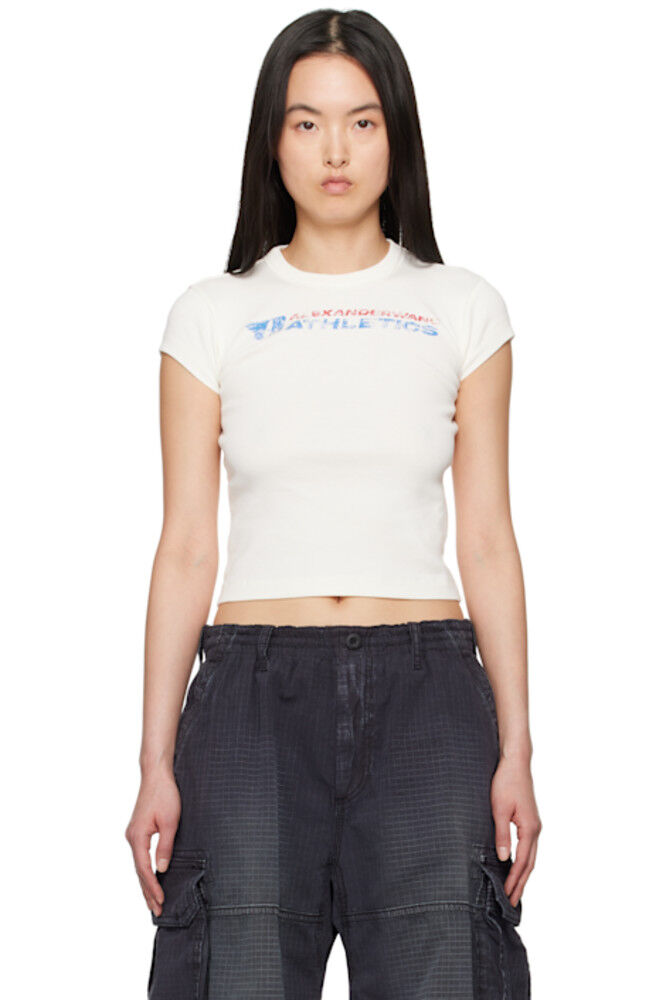 Футболка Off-White с логотипом и потертостями alexanderwang.t
Футболка Off-White с логотипом и потертостями alexanderwang.t