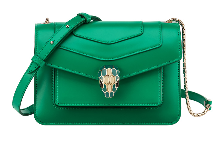 BVLGARI Сумка через плечо Serpenti Forever из телячьей кожи малая женская зеленая
BVLGARI Сумка через плечо Serpenti Forever из телячьей кожи малая женская зеленая