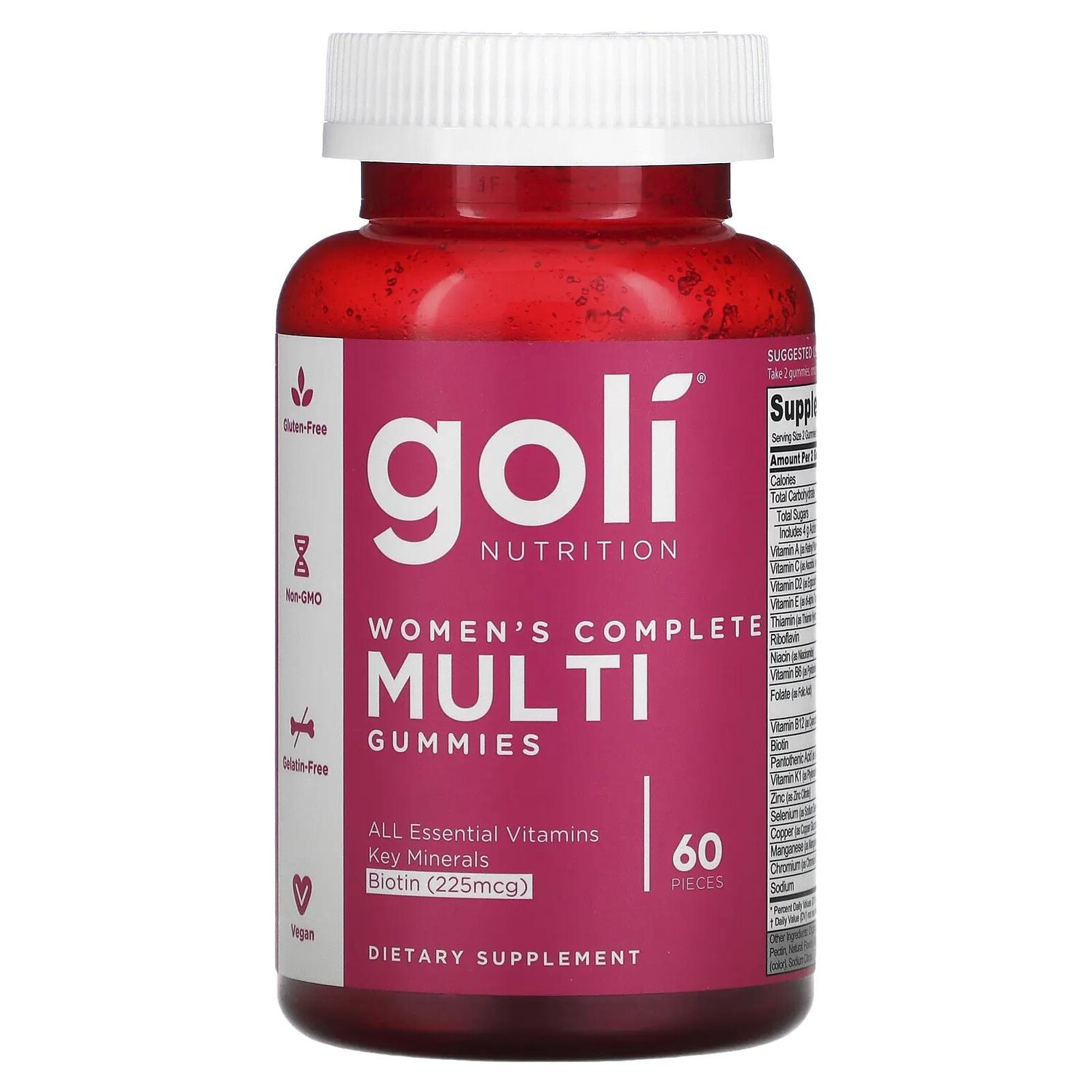 Goli Nutrition Женские мармеладки Complete Multi 60 мармеладок
Goli Nutrition Женские мармеладки Complete Multi 60 мармеладок