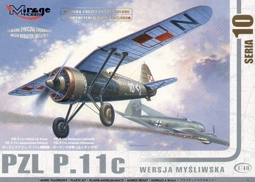 Мираж, PZL P11c (истребительная версия), Модельный комплект, 12+ Mirage
Мираж, PZL P11c (истребительная версия), Модельный комплект, 12+ Mirage