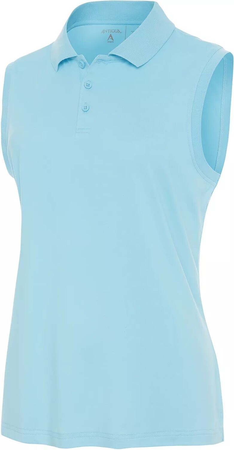 Женская рубашка-поло для гольфа без рукавов Antigua Recap, голубой
Женская рубашка-поло для гольфа без рукавов Antigua Recap, голубой