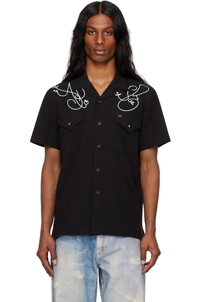 Рубашка с цепной вышивкой Adsb' Andersson Bell, черный
Рубашка с цепной вышивкой Adsb' Andersson Bell, черный