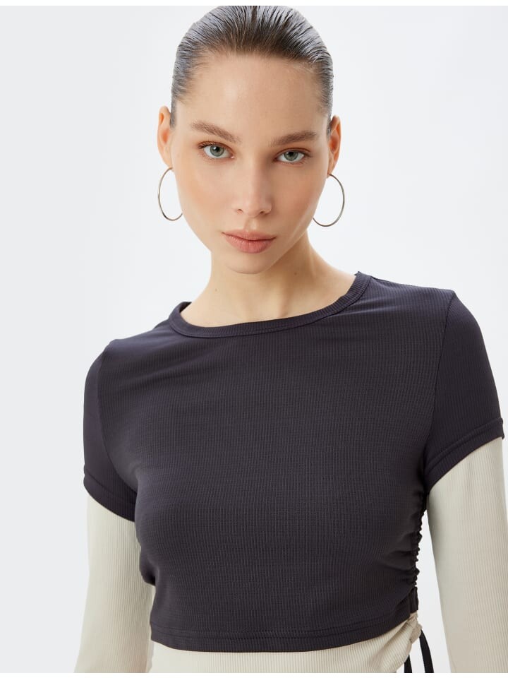 Футболка KOTON T shirt, антрацит
Футболка KOTON T shirt, антрацит