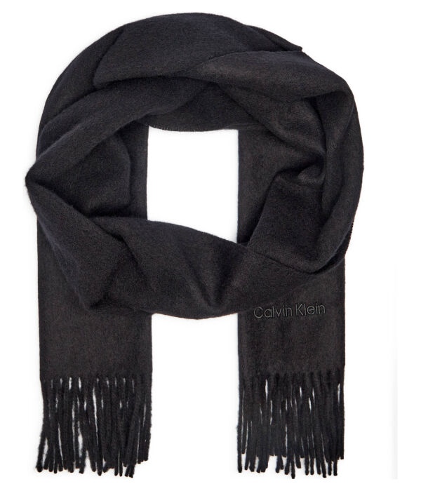 Шарф шерстяной Calvin Klein с логотипом, черный
Шарф шерстяной Calvin Klein с логотипом, черный
