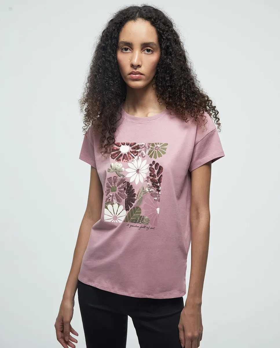 Футболка с блестками Sfera, розовый
Футболка с блестками Sfera, розовый