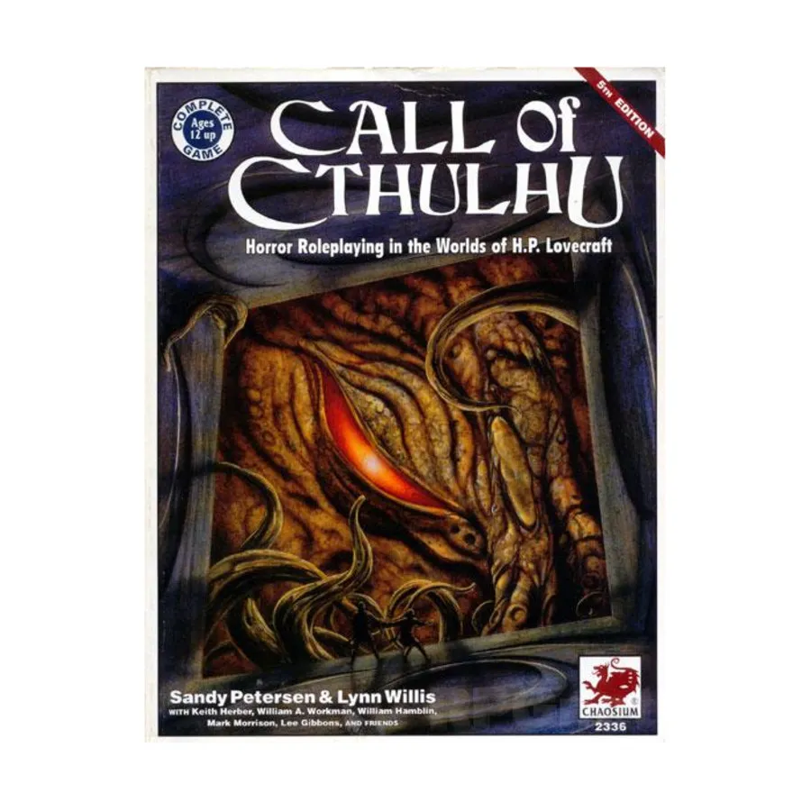 Call of Cthulhu (Edition 5.2), Call of Cthulhu - Rule, Source & Supplement Books (Chaosium 1st-5.5 Editions), мягкая обложка
Call of Cthulhu (Edition 5.2), Call of Cthulhu - Rule, Source & Supplement Books (Chaosium 1st-5.5 Editions), мягкая обложка