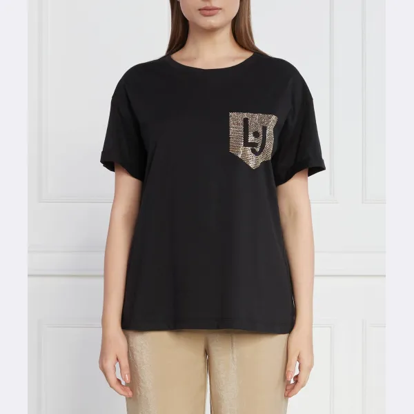 Футболка стандартного кроя Liu Jo, черный
Футболка стандартного кроя Liu Jo, черный