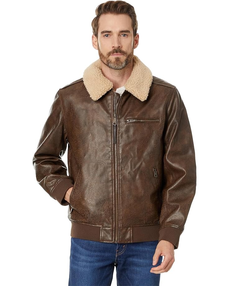 Куртка Levi's Faux Leather Bomber Jacket, цвет Light Brown
Куртка Levi's Faux Leather Bomber Jacket, цвет Light Brown