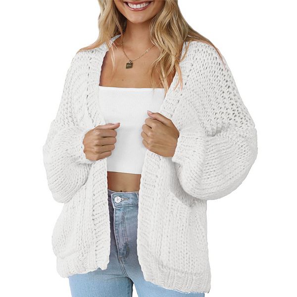 Женский кардиган с длинными рукавами, v-образным вырезом и карманом Maxxis Merch, White
Женский кардиган с длинными рукавами, v-образным вырезом и карманом Maxxis Merch, White