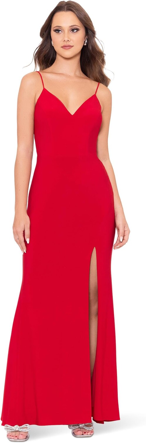 Платье XSCAPE Long V Ity Low Knot Back, красный
Платье XSCAPE Long V Ity Low Knot Back, красный