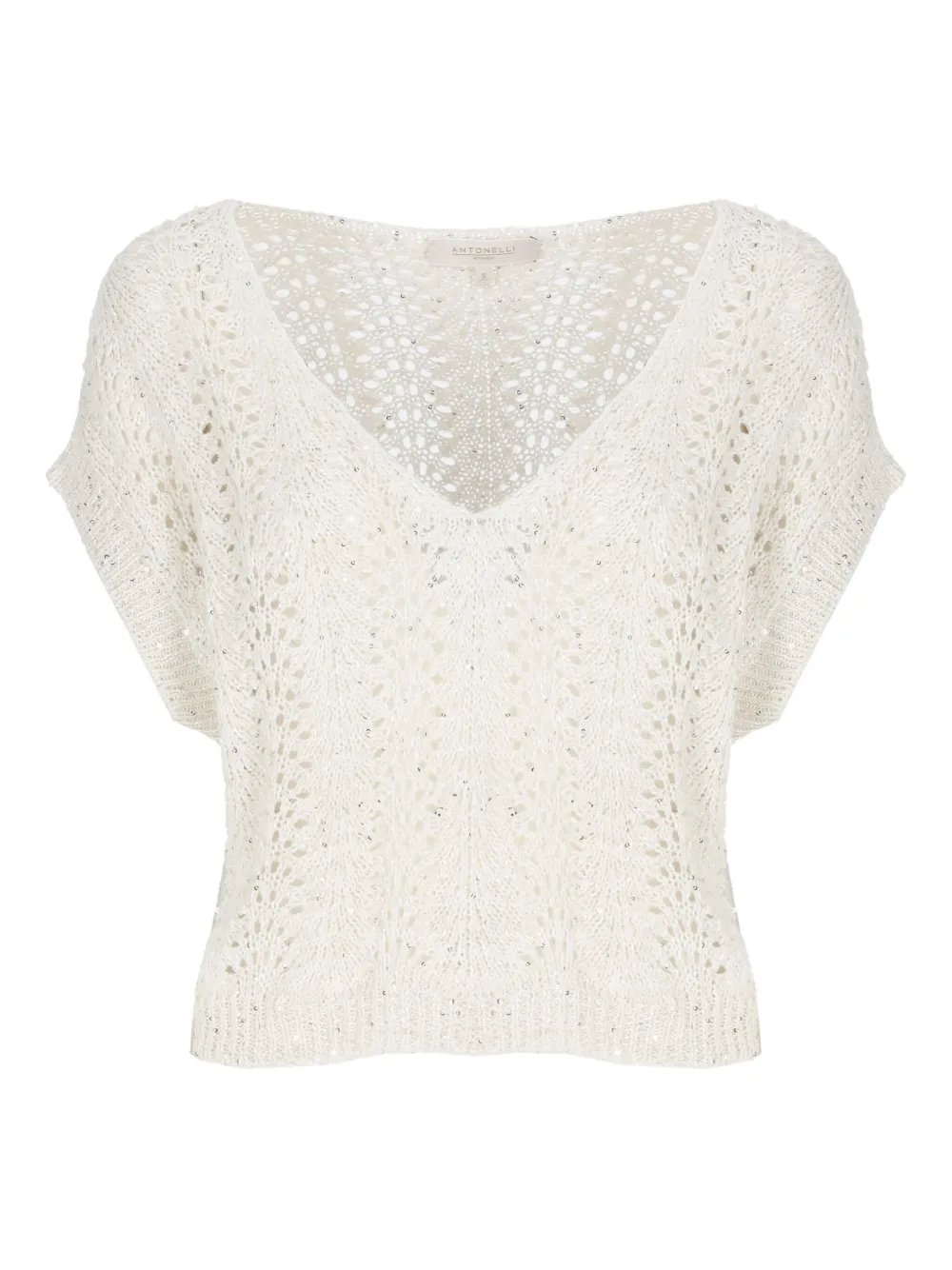 Футболка, украшенная пайетками Antonelli, белый
Футболка, украшенная пайетками Antonelli, белый
