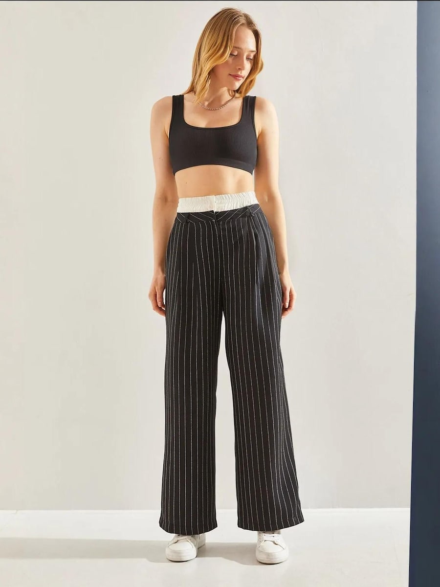 Широкие брюки Bianco Lucci, черный
Широкие брюки Bianco Lucci, черный