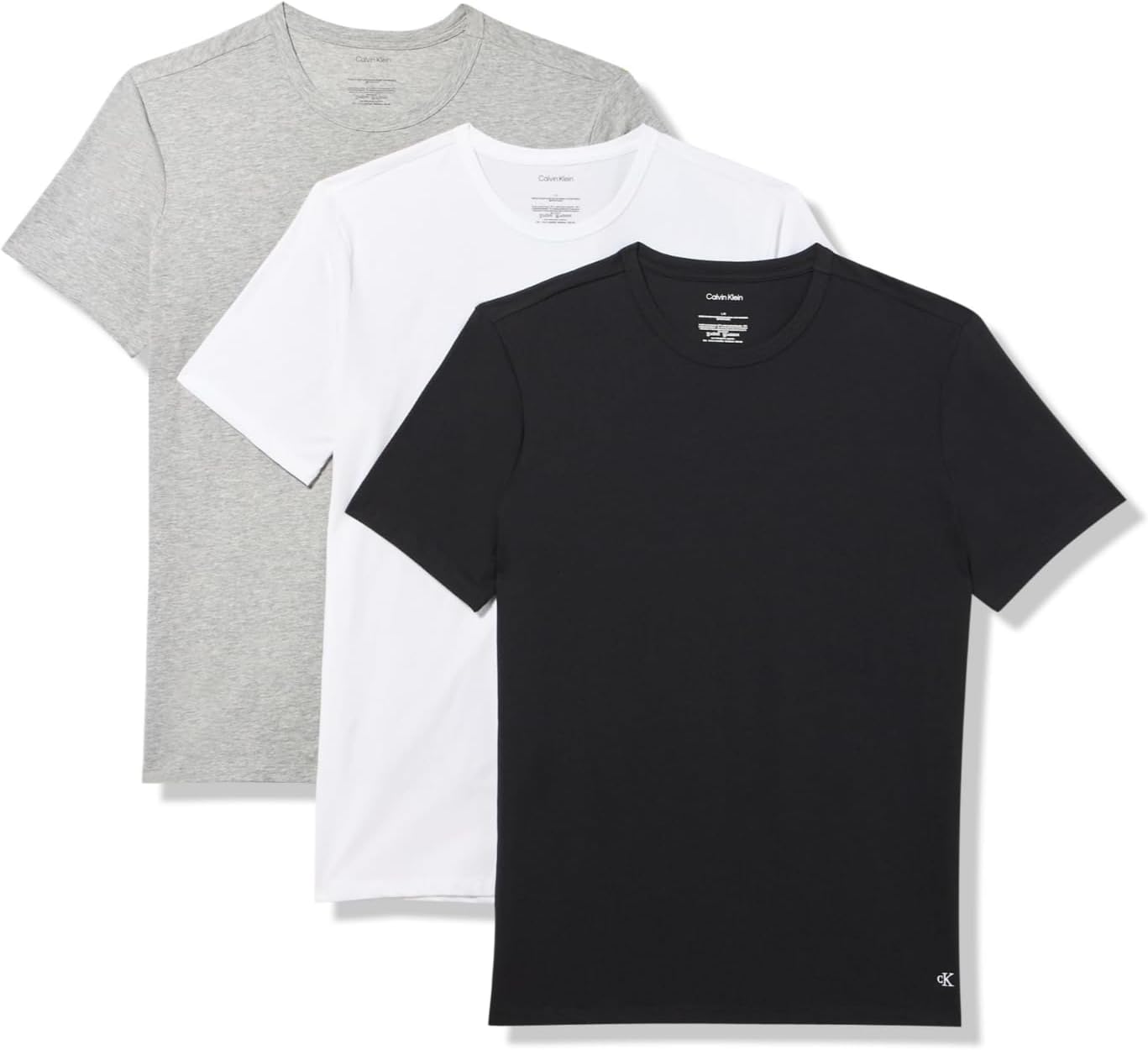 Комплект из 3 мужских нижних маек Calvin Klein из хлопка и эластичной ткани, Black, Grey Heather, White Crewneck
Комплект из 3 мужских нижних маек Calvin Klein из хлопка и эластичной ткани, Black, Grey Heather, White Crewneck