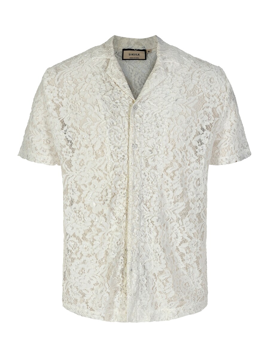 Рубашка на пуговицах классического кроя SikSilk, экрю
Рубашка на пуговицах классического кроя SikSilk, экрю