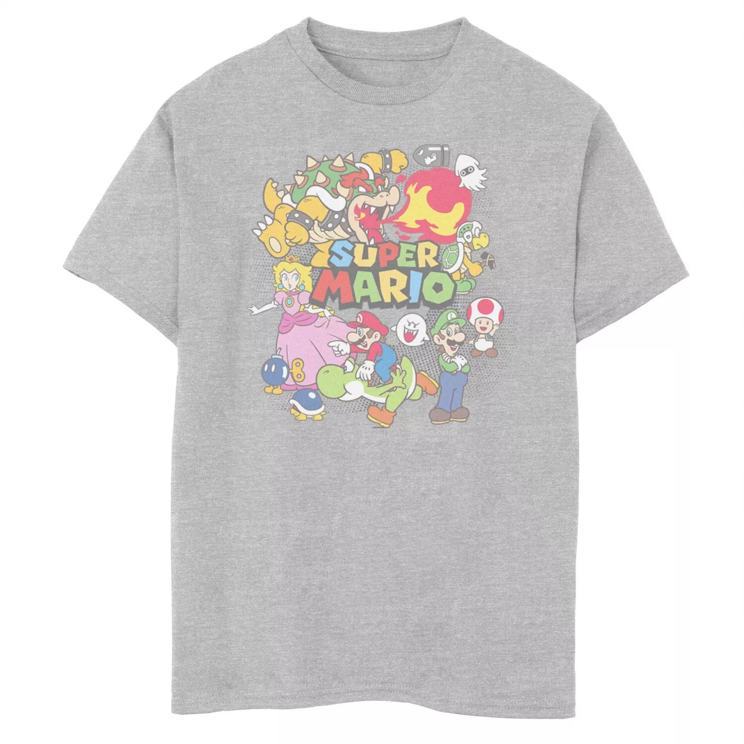 Футболка с цветным коллажем и логотипом группы Super Mario для мальчиков 8–20 лет Licensed Character
Футболка с цветным коллажем и логотипом группы Super Mario для мальчиков 8–20 лет Licensed Character