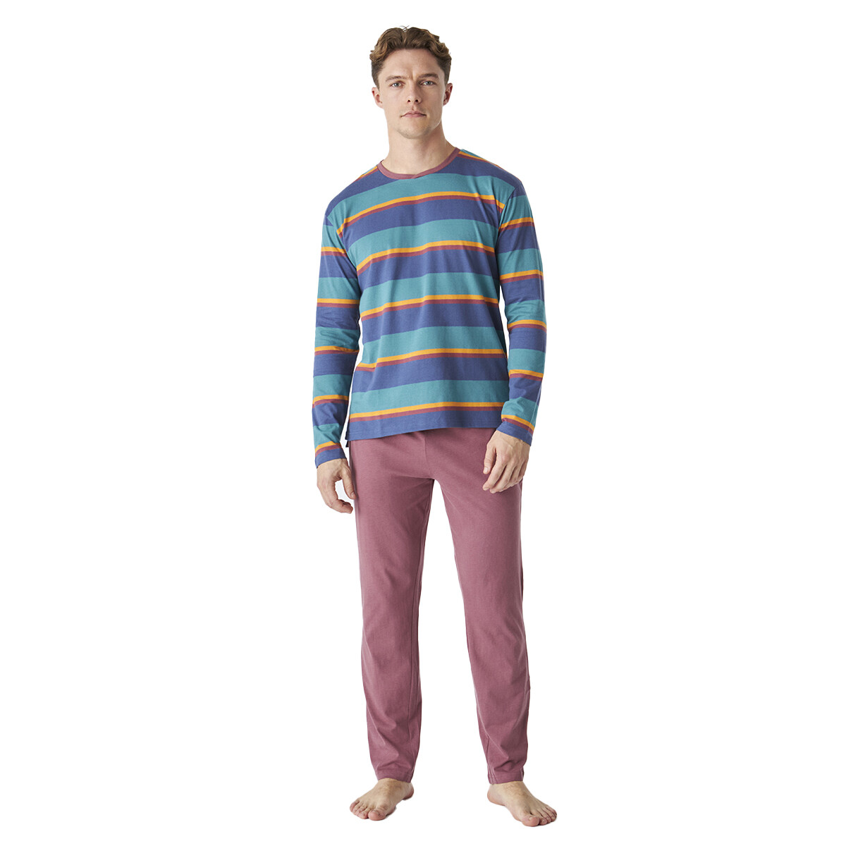 Хлопковая пижама с длинными рукавами и круглым вырезом для jjb12 J J Brothers, мультиколор
Хлопковая пижама с длинными рукавами и круглым вырезом для jjb12 J J Brothers, мультиколор