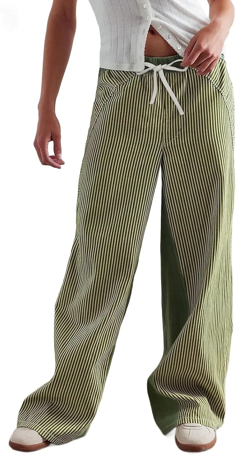 Женские джинсы wide leg с вертикальными полосками, loose fit, colorblock, street style
Женские джинсы wide leg с вертикальными полосками, loose fit, colorblock, street style