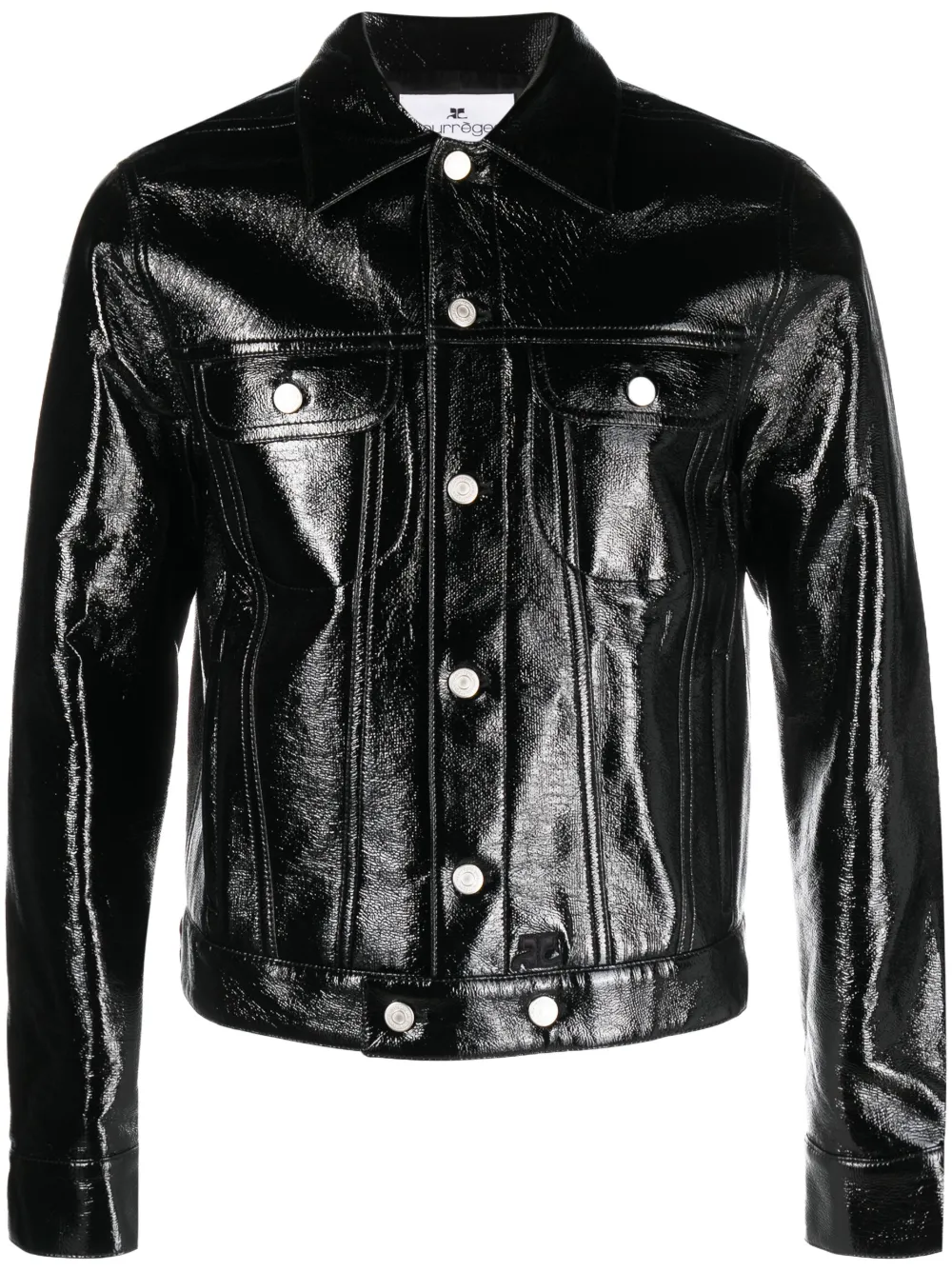 Куртка из глянцевой кожи Courrèges, черный
Куртка из глянцевой кожи Courrèges, черный